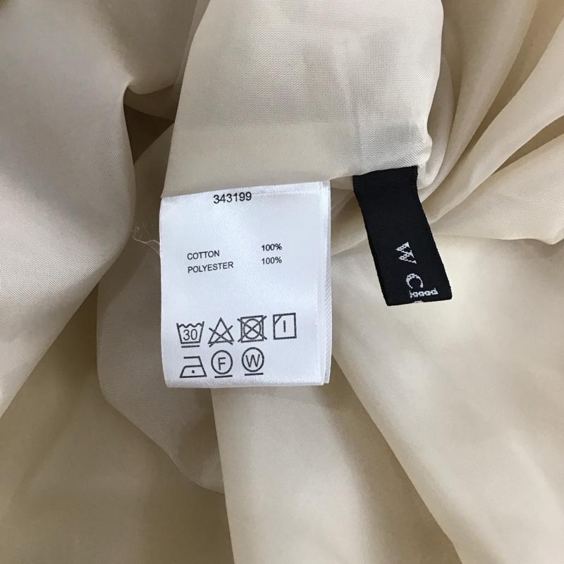 ダブルクローゼット w closet ワンピース ロングスカート 343199 長袖 前後着 無地 アイボリー / アイボリー /  レディース USED 古着 中古 10117381