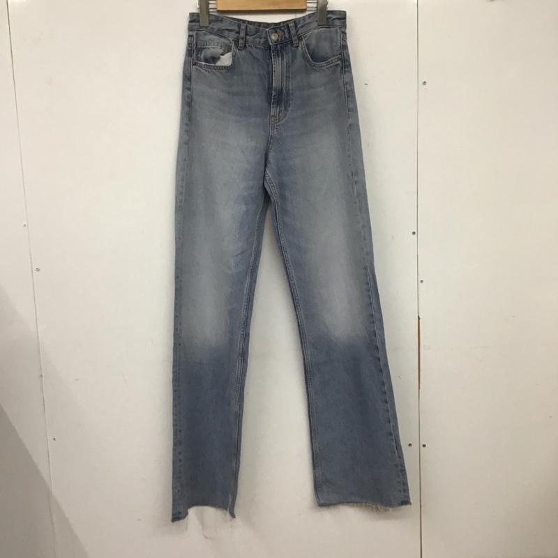 ザラ ZARA パンツ デニム、ジーンズ 36 無地 水色 / ライトブルー /  レディース USED 古着 中古 10140243
