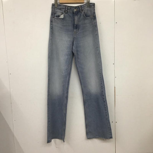 ザラ ZARA パンツ デニム、ジーンズ 36 無地 水色 / ライトブルー /  レディース USED 古着 中古 10140243