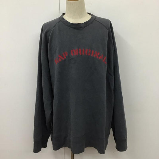 ギャップ GAP トレーナー 長袖 長袖 XXL ロゴ、文字 灰 / グレー /  メンズ USED 古着 中古 10109774