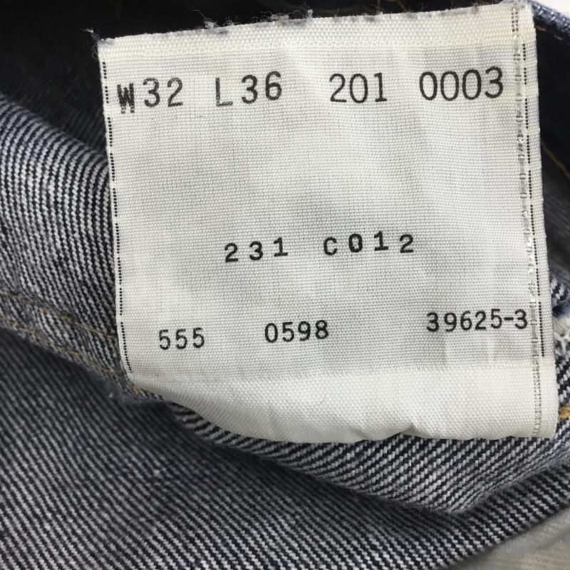 リーバイス Levi s パンツ デニム、ジーンズ 201XX 90s 201-0003 ビッグE　USA製 32 ロゴ、文字 青 / ブルー /  メンズ USED 古着 中古 10113092