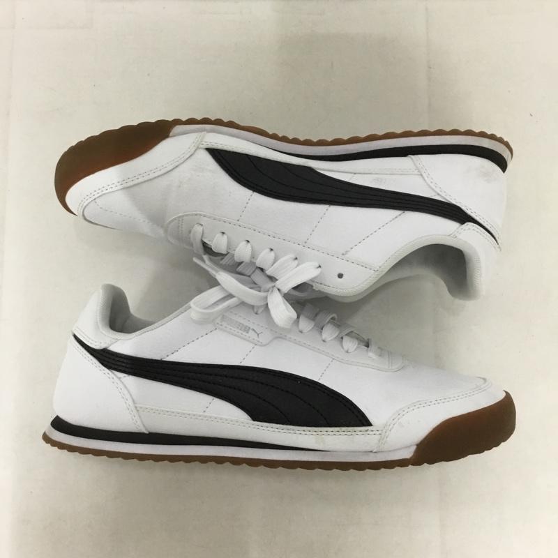 プーマ PUMA スニーカー スニーカー 397452-02 TURINO 2 25cm 25.0cm ロゴ、文字 白 / ホワイト / X 黒 / ブラック /  レディース USED 古着 中古 10144317