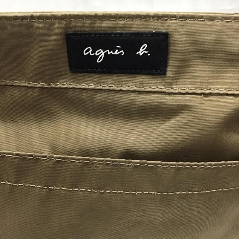 アニエス・ベー agnes b. ショルダーバッグ ショルダーバッグ RAS28-03 ナイロン ロゴ、文字 ベージュ / ベージュ /  レディース USED 古着 中古 10115841