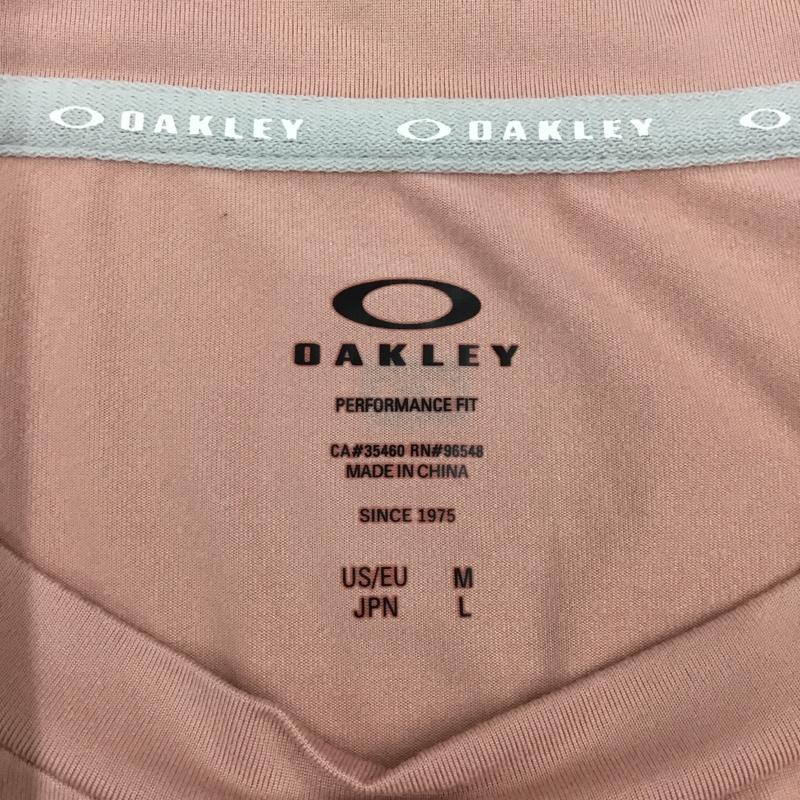 オークリー OAKLEY Tシャツ 半袖 半袖カットソー プリントTシャツ クルーネックカットソー L 無地 桃 / ピンク /  メンズ USED 古着 中古 10117102
