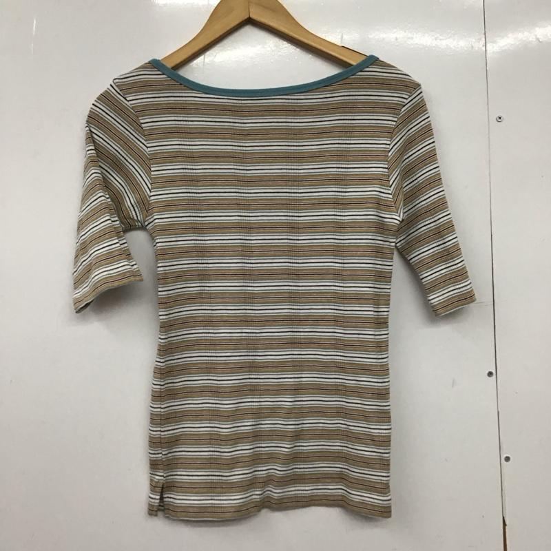 ニコアンド niko and... カットソー 半袖 L ボーダー柄 マルチカラー / マルチカラー /  レディース USED 古着 中古 10150859