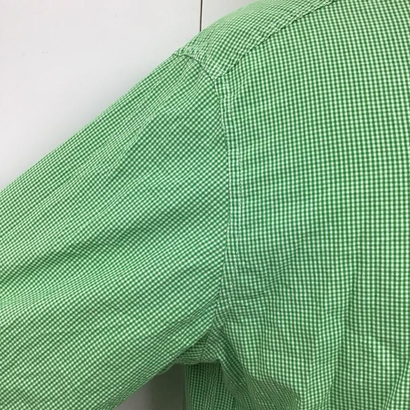 チャップス CHAPS シャツ、ブラウス 長袖 長袖シャツ カラーシャツ ポケットシャツ 長袖カットソー チェックシャツ L チェック 緑 / グリーン /  メンズ USED 古着 中古 10118268