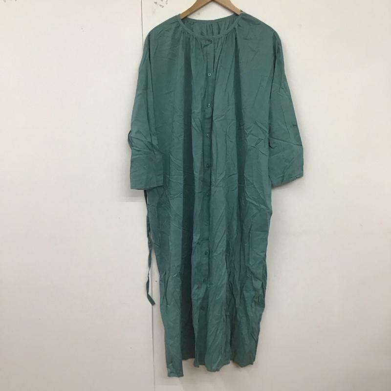 アイテムズ アーバンリサーチ ITEMS URBAN RESEARCH ワンピース ロングスカート IT06-26R007 コットンボイルワンピース L 無地 青 / ブルー /  レディース USED 古着 中古 10128888