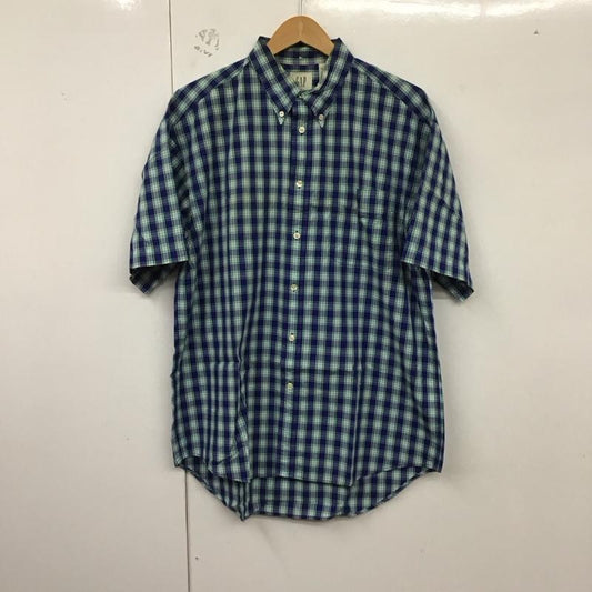 ギャップ GAP シャツ、ブラウス 半袖 半袖シャツ チェックシャツ ボタンダウンシャツ L チェック マルチカラー / マルチカラー /  メンズ USED 古着 中古 10129240