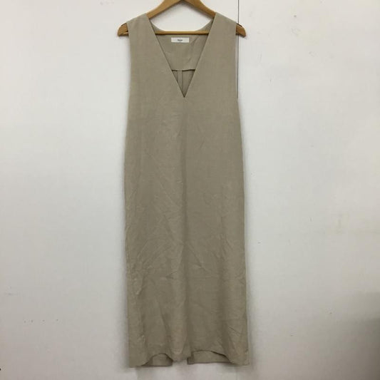 ディスコート Discoat ワンピース ロングスカート FREE 無地 ベージュ / ベージュ /  レディース USED 古着 中古 10110793