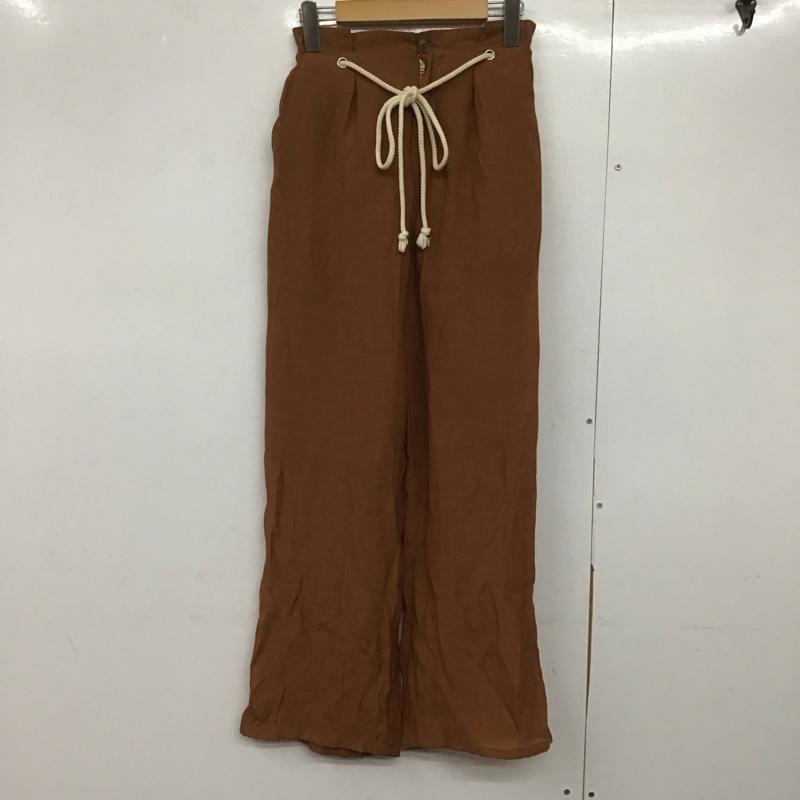 シーピーシーエム CPCM パンツ スラックス FREE 無地 茶 / ブラウン /  レディース USED 古着 中古 10144060