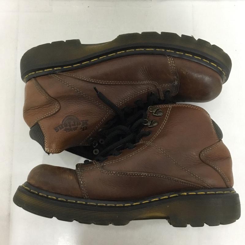 ドクターマーチン Dr.Martens ブーツ ショートブーツ 8A07 レースアップブーツ UK8 US：9 ロゴ、文字 茶 / ブラウン /  メンズ USED 古着 中古 10145609