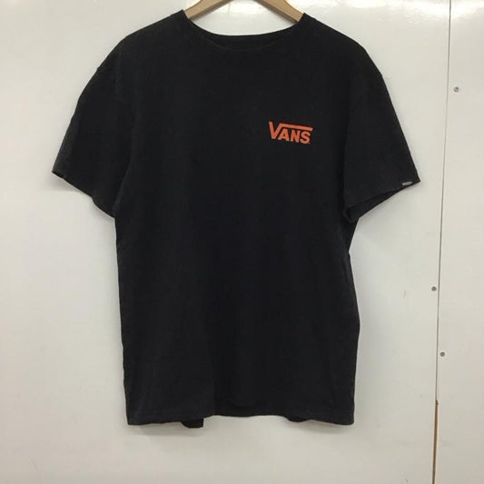 バンズ VANS Tシャツ 半袖 半袖カットソー プリントTシャツ クルーネックカットソー M ロゴ、文字 黒 / ブラック /  メンズ USED 古着 中古 10137838