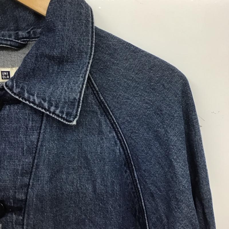 ユニクロ UNIQLO ジャケット、上着 ジャケット、ブレザー 311-457212 ユーティリティデニムジャケット カラージャケット アウター L 無地 インディゴ / インディゴ /  メンズ USED 古着 中古 10138767