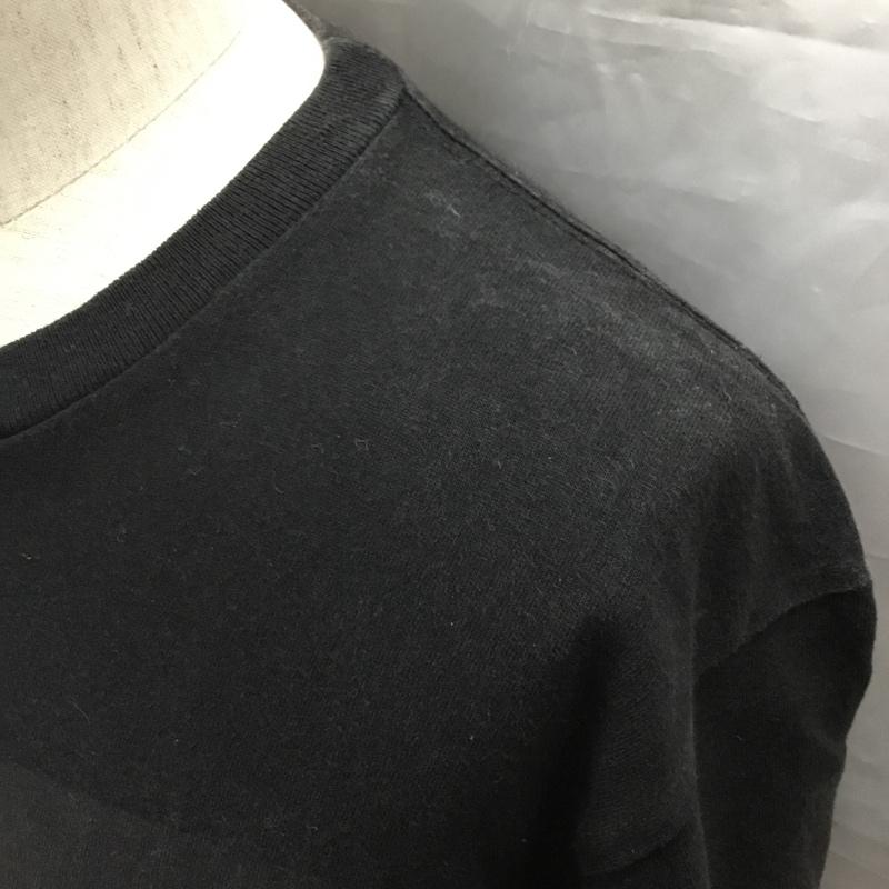 ステューシー STUSSY Tシャツ 半袖 ワールドツアーロゴ フラワープリント M ロゴ、文字 黒 / ブラック /  メンズ USED 古着 中古 10119172