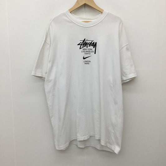 ナイキ NIKE Tシャツ 半袖 DD3342-121 STUSSY Short-Sleeve Tee XL ロゴ、文字 白 / ホワイト /  メンズ USED 古着 中古 10150141