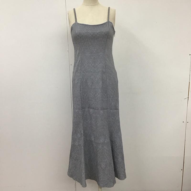 アルシーヴ archives ワンピース ロングスカート ノースリーブワンピース ロングワンピース フレアワンピース M 総柄 灰 / グレー /  レディース USED 古着 中古 10114492