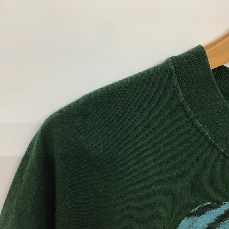 古着 USED Tシャツ 半袖 半袖カットソー プリントTシャツ クルーネックカットソー L プリント 緑 / グリーン /  メンズ USED 古着 中古 10140958
