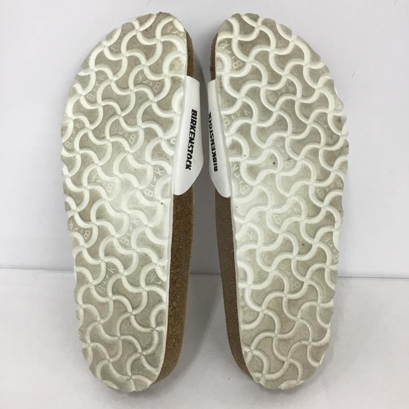 ビルケンシュトック BIRKENSTOCK サンダル サンダル MADRID 24 37 24.0cm ロゴ、文字 白 / ホワイト /  レディース USED 古着 中古 10124372