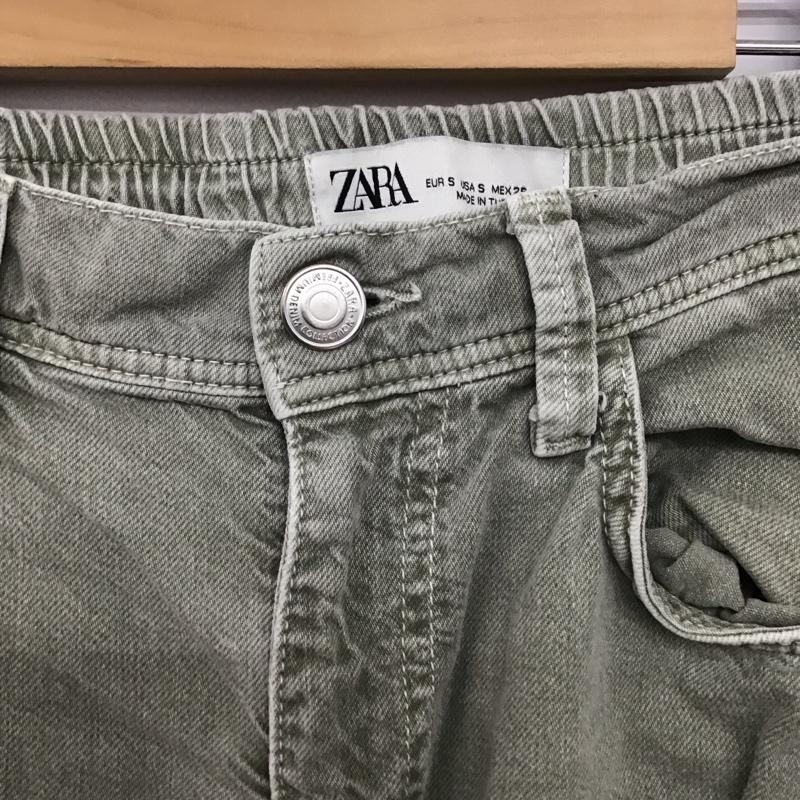 ザラ ZARA パンツ デニム、ジーンズ S 無地 カーキ / カーキ /  レディース USED 古着 中古 10150533