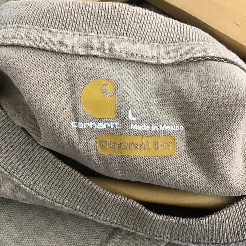カーハート Carhartt Tシャツ 半袖 L 無地 茶 / ブラウン /  メンズ USED 古着 中古 10132032