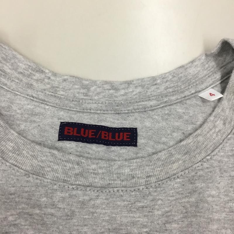 ブルーブルー BLUE BLUE Tシャツ 半袖 アンカーワッペンプリント XL プリント 灰 / グレー /  メンズ USED 古着 中古 10111352