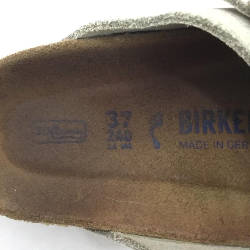 ビルケンシュトック BIRKENSTOCK サンダル サンダル Zurich チューリッヒ 24.0cm ロゴ、文字 ベージュ / ベージュ /  レディース USED 古着 中古 10124375