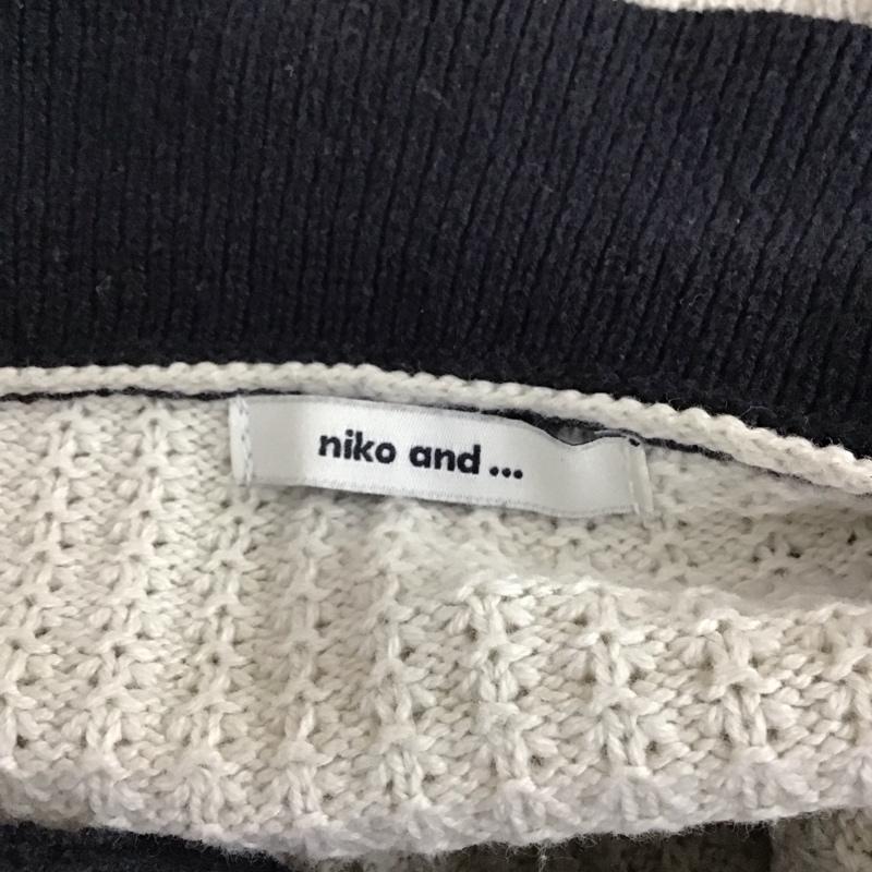 ニコアンド niko and... ベスト ベスト NKN26681CF スキッパー襟付きベスト FREE 無地 黒 / ブラック / X アイボリー / アイボリー /  レディース USED 古着 中古 10115005