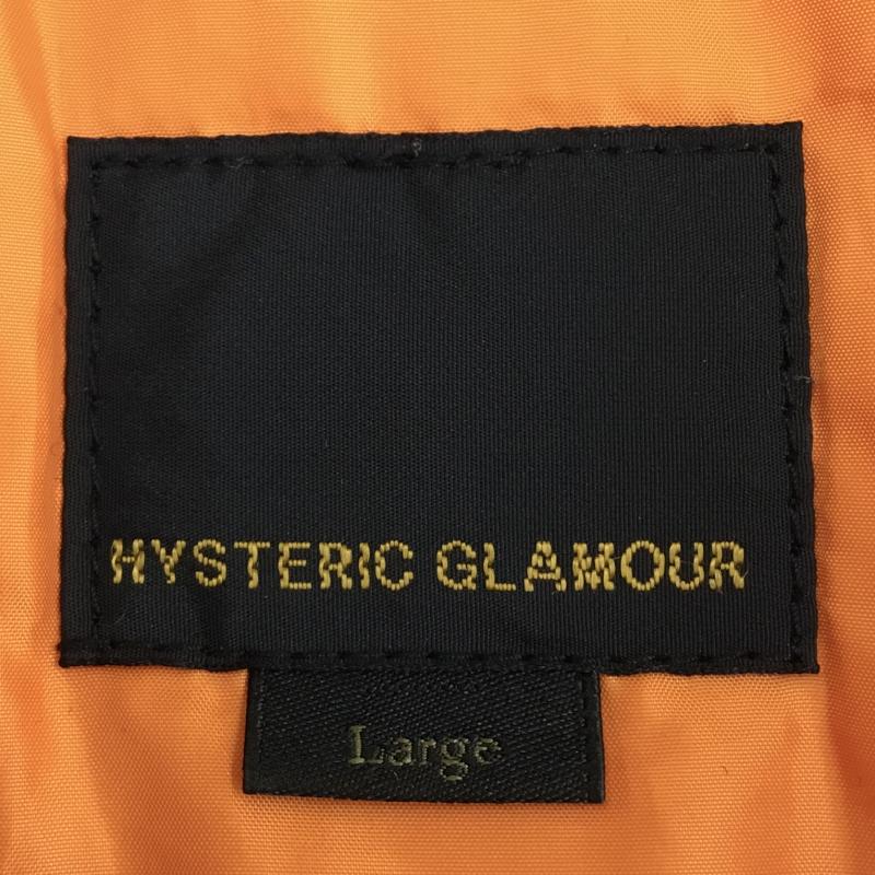 ヒステリックグラマー HYSTERIC GLAMOUR ジャケット、上着 ジャンパー、ブルゾン MA-1 プリマロフト　フライトジャケット L 総柄 黒 / ブラック /  メンズ USED 古着 中古 10135124