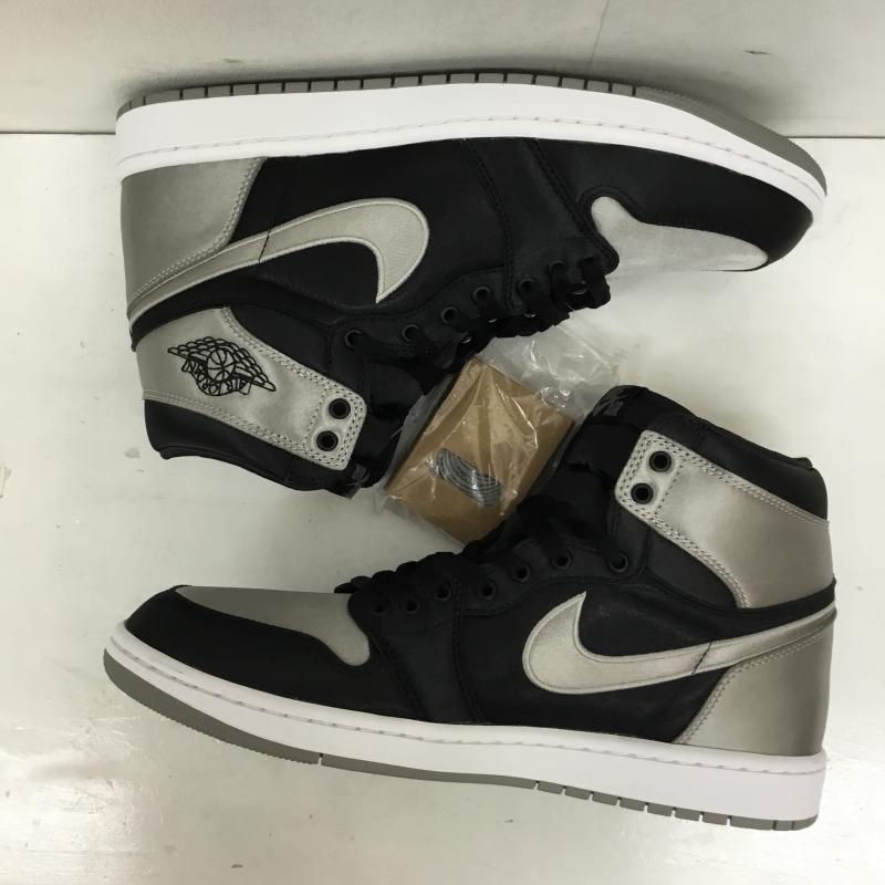 ナイキ NIKE スニーカー スニーカー FD4810-010 Women s Air Jordan 1 Retro High OG Satin Shadow 28.5cm ロゴ、文字 黒 / ブラック / X 灰 / グレー /  メンズ USED 古着 中古 10141692