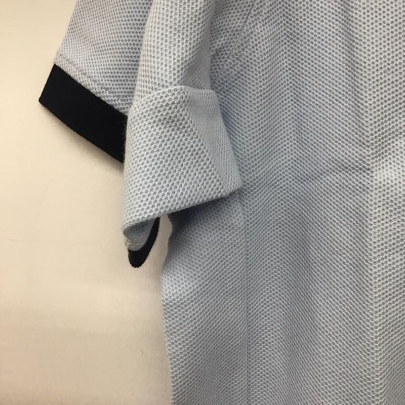 ランズエンド LANDS END ポロシャツ 半袖 半袖ポロシャツ カラーシャツ 半袖カットソー XL 無地 水色 / ライトブルー /  メンズ USED 古着 中古 10143254