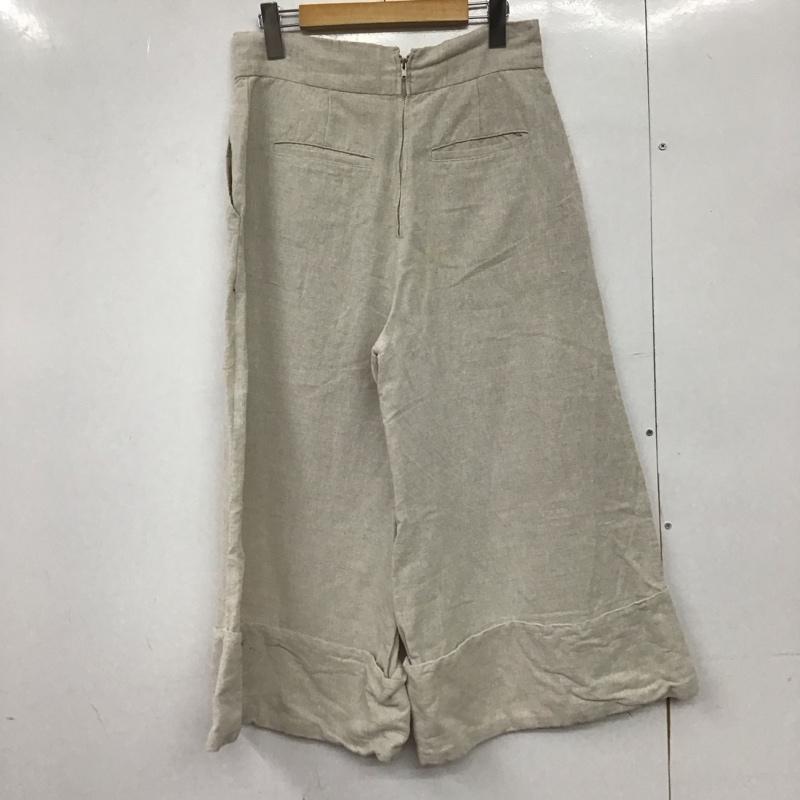 ニコアンド niko and... パンツ スラックス M 無地 アイボリー / アイボリー /  レディース USED 古着 中古 10151080