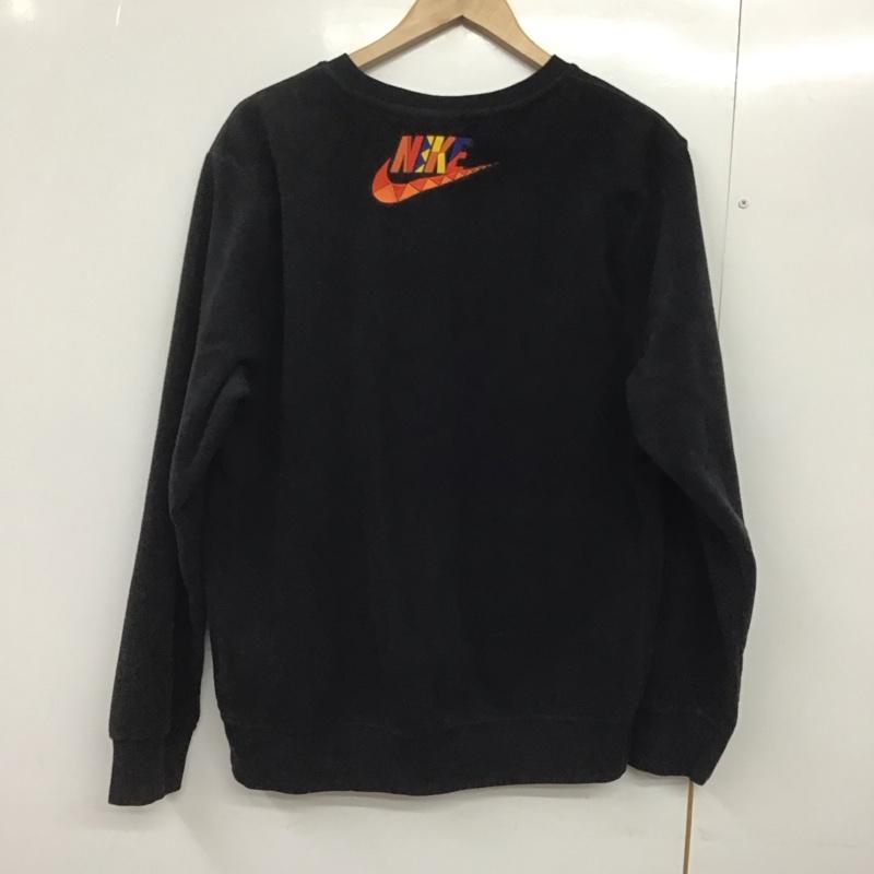 ナイキ NIKE トレーナー 長袖 cw1679-010 リイシュー クルー フリース M ロゴ、文字 黒 / ブラック /  メンズ USED 古着 中古 10144662