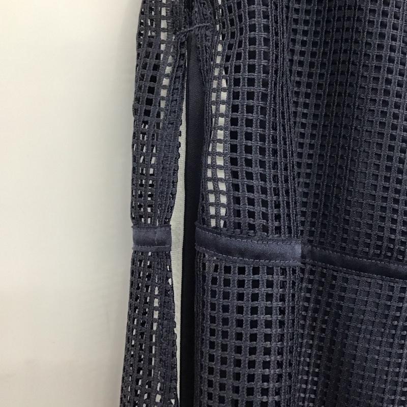 アディダス adidas スカート ロングスカート JN9985 LUXFLOW カジュアル ウーブンレイヤードスカート L 無地 紺 / ネイビー /  レディース USED 古着 中古 10142779