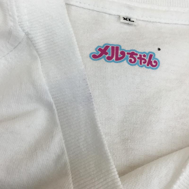 ビームス BEAMS Tシャツ 半袖 BEAMS SHINKNOWNSUKE メルちゃん 半袖 Tシャツ XL キャラクター X ワンポイント 白 / ホワイト /  メンズ USED 古着 中古 10135900