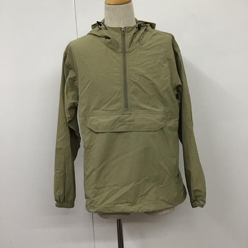 モンベル mont-bell ジャケット、上着 ジャケット、ブレザー 1103149 アノラックパーカー ハーフジップ M ロゴ、文字 ベージュ / ベージュ /  メンズ USED 古着 中古 10108186