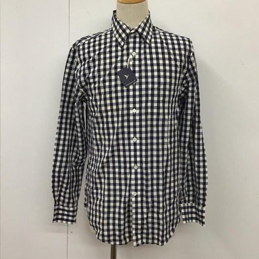 エルエルビーン L.L.Bean シャツ、ブラウス 長袖 胸ポケット S チェック 白 / ホワイト / X 紺 / ネイビー /  メンズ USED 古着 中古 10111865