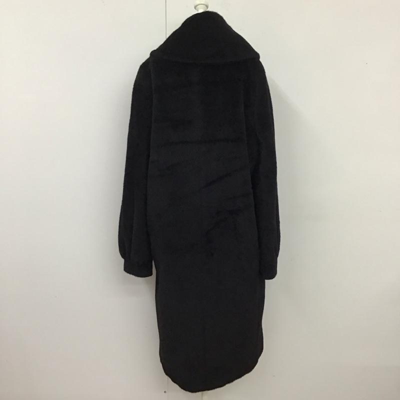 マックスマーラ MaxMara コート コート一般 ロングコート ロングジャケット カラージャケット アウター アルパカ 38 無地 黒 / ブラック /  レディース USED 古着 中古 10118014
