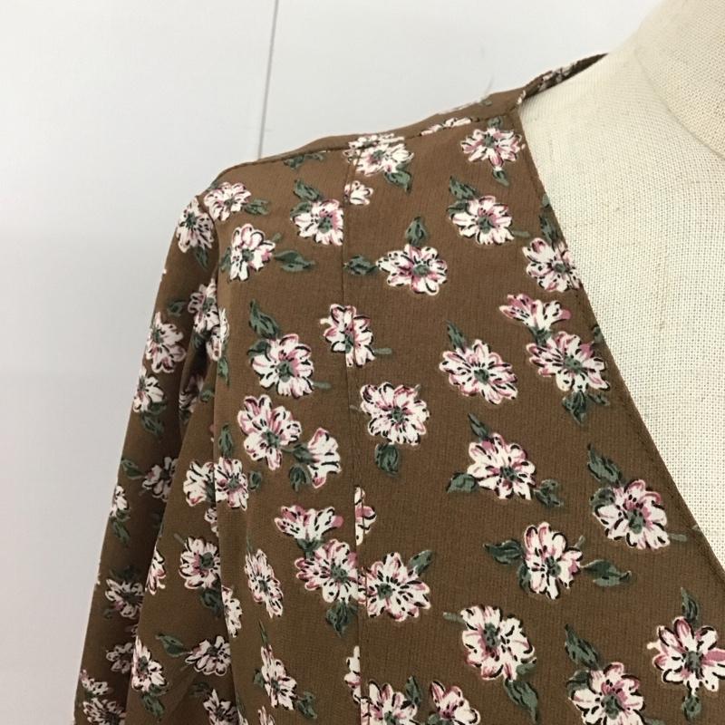 アヴァンリリィ Avan Lily ワンピース ロングスカート 長袖ロングワンピース フレアスカート ノーカラーロングワンピース FREE 総柄 X 花柄 マルチカラー / マルチカラー /  レディース USED 古着 中古 10113268