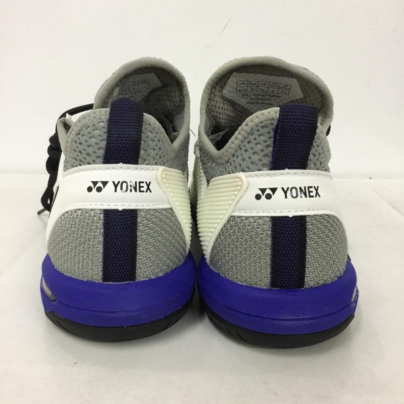 ヨネックス YONEX スニーカー スニーカー SHTF3MGC パワークッションフュージョンレブ3メンGC テニスシューズ 箱有 24cm 24.0cm ロゴ、文字 白 / ホワイト / X 青 / ブルー / X 灰 / グレー /  レディース USED 古着 中古 10147961