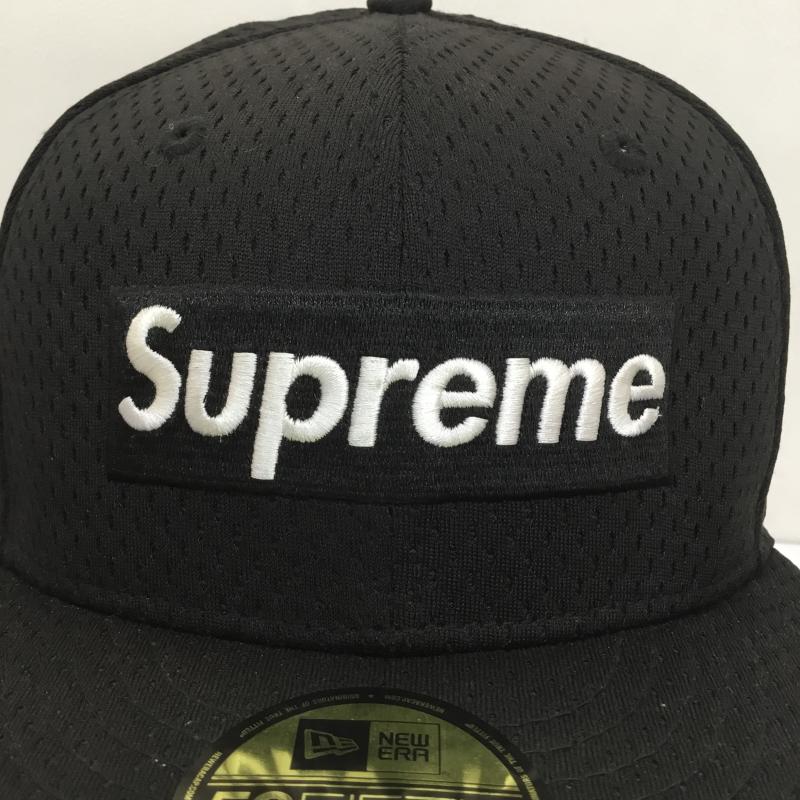 シュプリーム Supreme 帽子 キャップ New Era ニューエラ 18SS Mesh Box Logo Cap ロゴ、文字 X 刺繍 黒 / ブラック /  メンズ USED 古着 中古 10105901