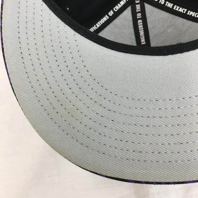 ナイキ NIKE 帽子 キャップ FREE ロゴ、文字 黒 / ブラック / X 紫 / パープル /  メンズ USED 古着 中古 10139792