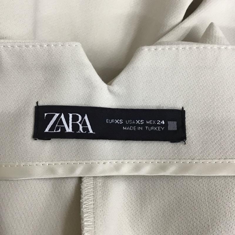 ザラ ZARA ボトムス ボトムス 1608 332 251 ハイウエスト テーパードパンツ XS 無地 アイボリー / アイボリー /  レディース USED 古着 中古 10113502