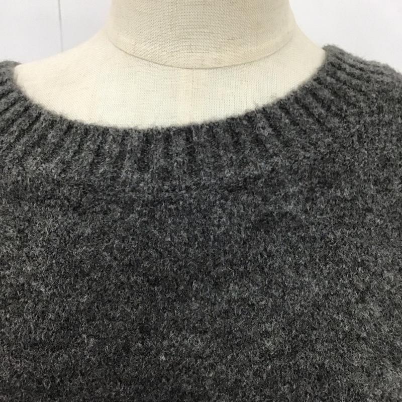 ザラ ZARA ワンピース ひざ丈スカート 2142 152 922 ニットワンピース M 無地 灰 / グレー /  レディース USED 古着 中古 10121880