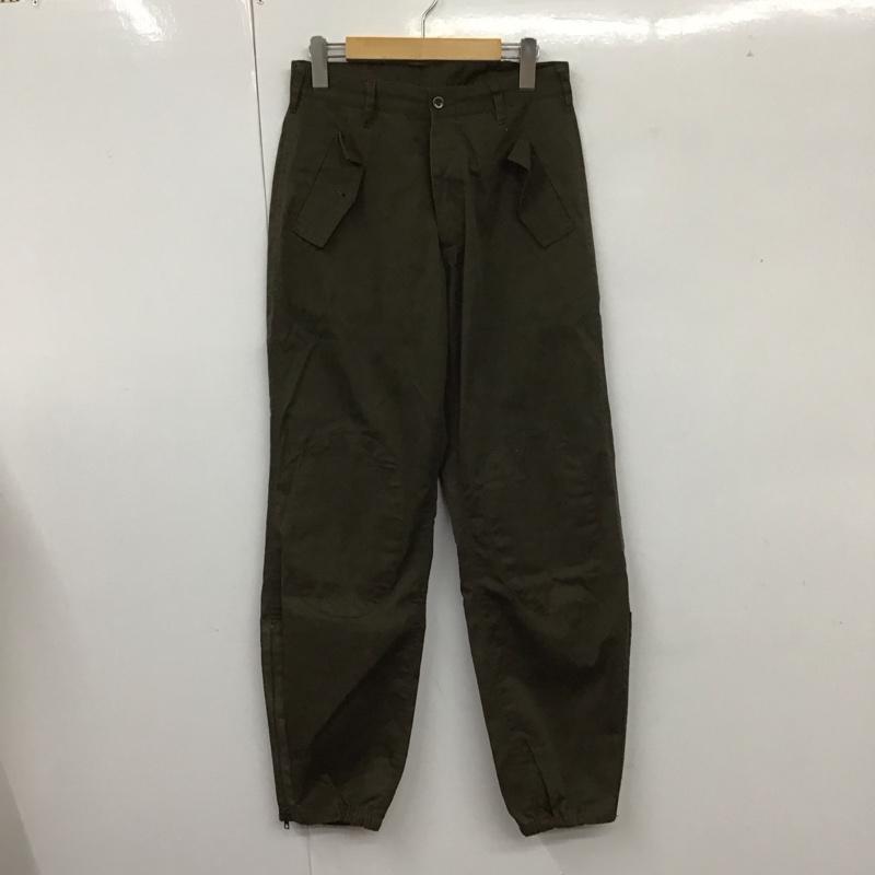 ミリタリー ミリタリー パンツ ワークパンツ、ペインターパンツ ミリタリーパンツ 古着 ワイドパンツ カジュアルパンツ ストレートパンツ 28インチ 無地 カーキ / カーキ /  メンズ USED 古着 中古 10107536