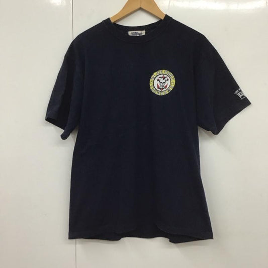 ブルーポート BLUE PORT Tシャツ 半袖 半袖カットソー プリントTシャツ クルーネックカットソー XL プリント 紺 / ネイビー /  メンズ USED 古着 中古 10131011