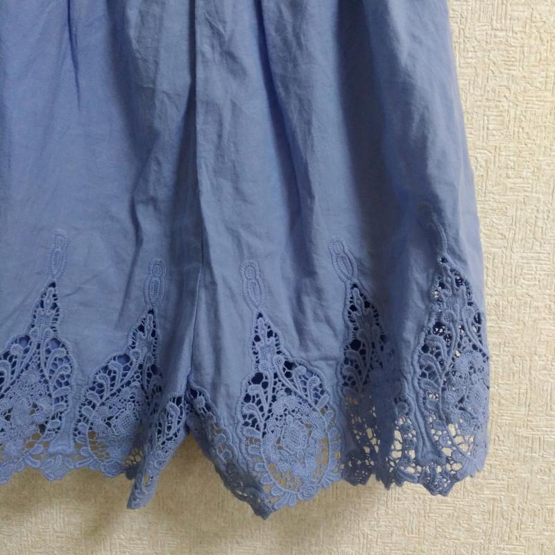 リゼクシー RESEXXY サロペット・オーバーオール サロペット、オーバーオール FREE 無地 X 刺繍 X 花柄 X ペイズリー 青 / ブルー /  レディース USED 古着 中古 10011713