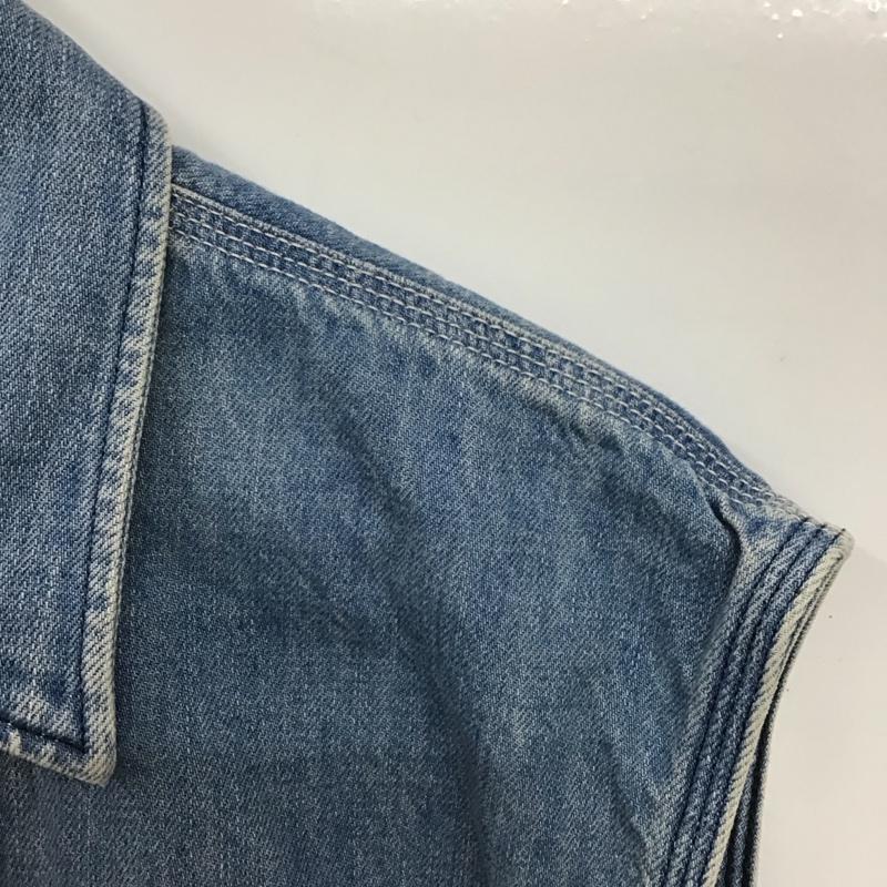 リー Lee ベスト ベスト FREE 無地 水色 / ライトブルー /  レディース USED 古着 中古 10150457