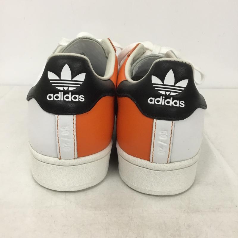 アディダス adidas スニーカー スニーカー FW6363 SIZE? Superstar 27.5cm 27.5cm ロゴ、文字 白 / ホワイト / X 黒 / ブラック / X 橙 / オレンジ /  メンズ USED 古着 中古 10139953