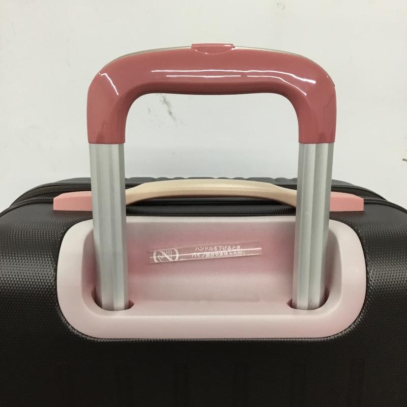 レジェンドウォーカー LEGEND WALKER スーツケース、トランク スーツケース、トランク 5082-55 エンボス加工ファスナータイプスーツケース キャリーケース 無地 茶 / ブラウン / X 桃 / ピンク /  レディース USED 古着 中古 10147810