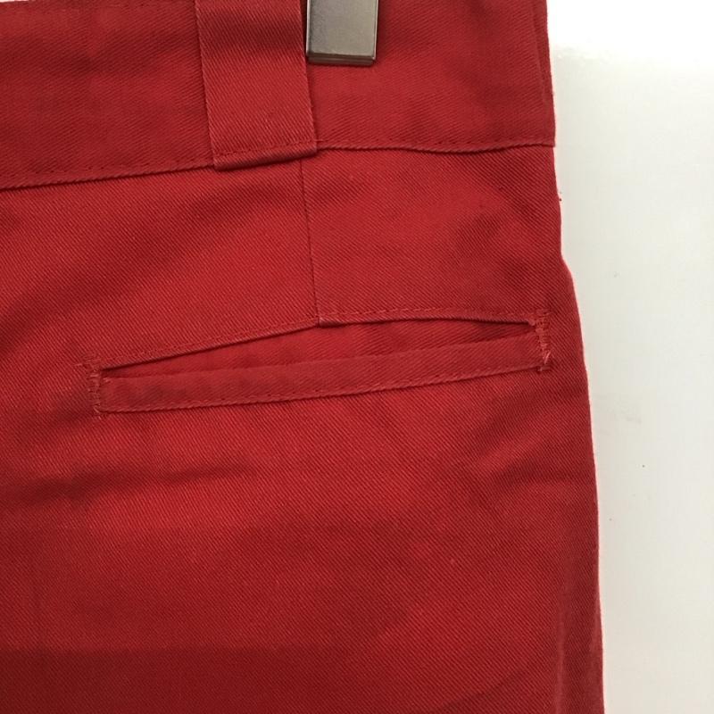 ディッキーズ Dickies パンツ ショートパンツ ショートパンツ ハーフパンツ カジュアルパンツ 32インチ ロゴ、文字 赤 / レッド /  メンズ USED 古着 中古 10146452